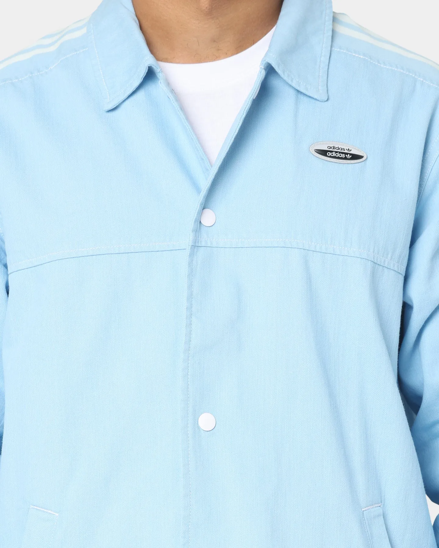 Adidas Denim Jacket Clear Blue