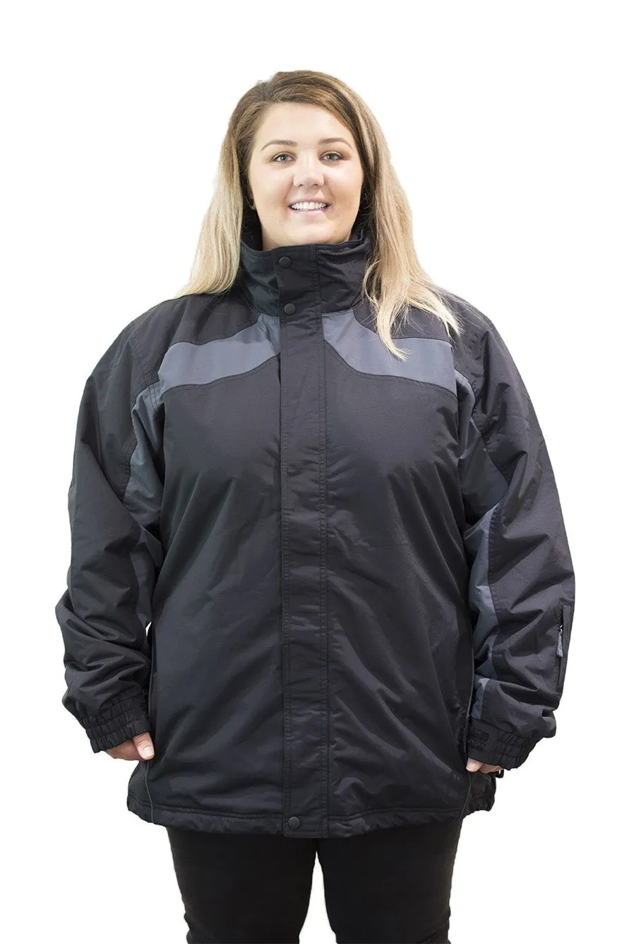 Aggress Treblecone Unisex Plus Size Ski Jacket Black Sizes 7XL & 10XL