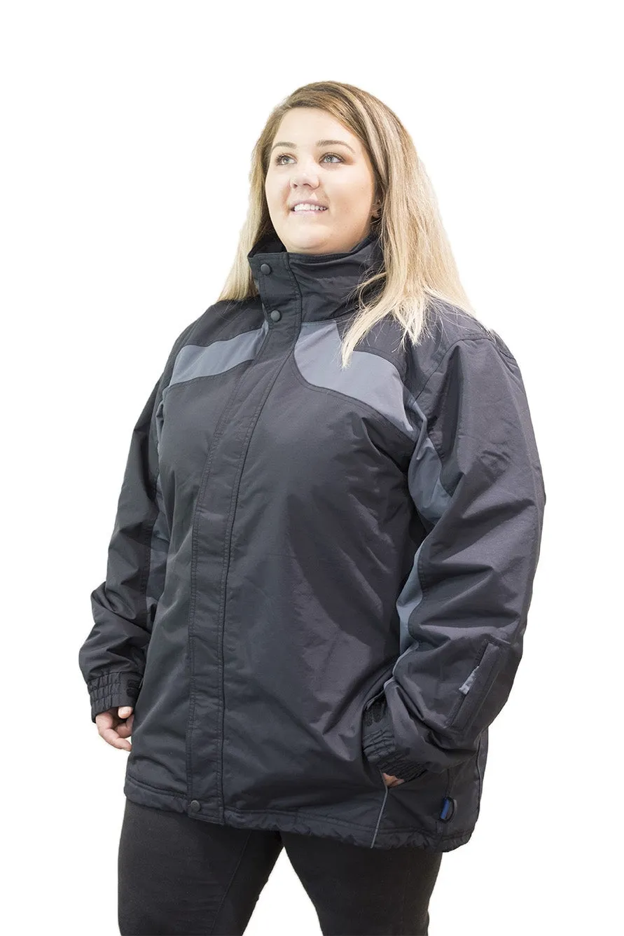 Aggress Treblecone Unisex Plus Size Ski Jacket Black Sizes 7XL & 10XL