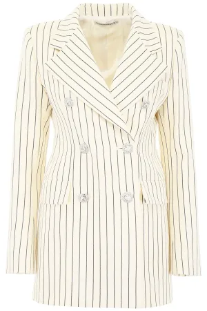 Alessandra Rich Pinstripe Doulbe-Breasted Blazer
