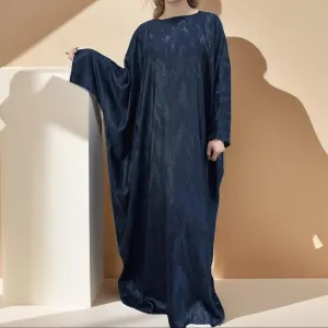 Alyaa Butterfly Satin Kaftan