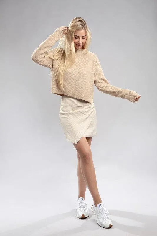 Ambiance Apparel Mock Neck Pullover