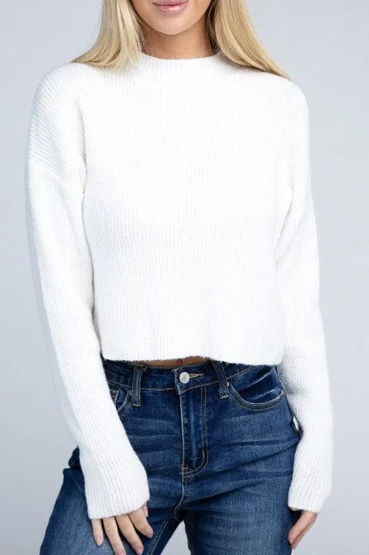 Ambiance Apparel Mock Neck Pullover