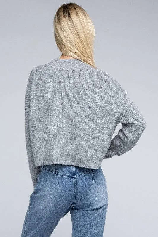 Ambiance Apparel Mock Neck Pullover