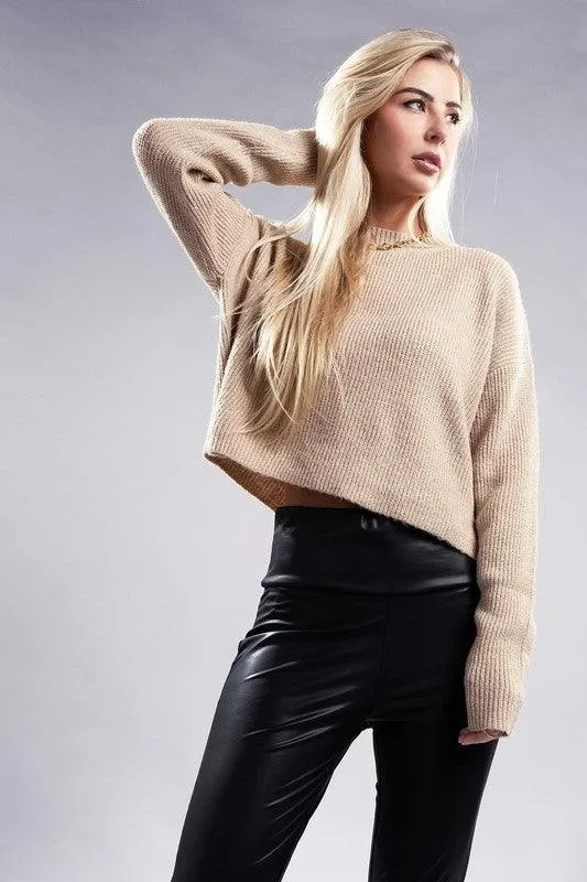 Ambiance Apparel Mock Neck Pullover