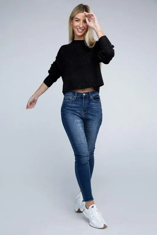 Ambiance Apparel Mock Neck Pullover