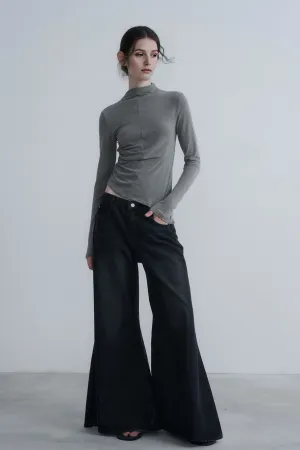 American Casual High-Waisted Flare Jeans