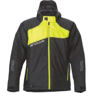 Arctiva Men's Hooded Pivot 5 Snowmobile Jacket Hi Vis