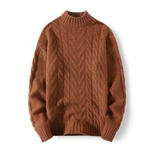 Autumn Winter Warm Solid Knitwear Long Sleeve