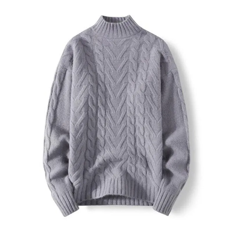 Autumn Winter Warm Solid Knitwear Long Sleeve