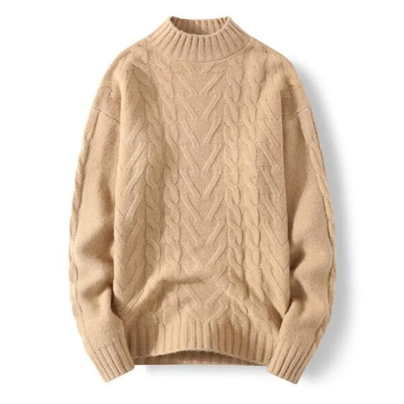 Autumn Winter Warm Solid Knitwear Long Sleeve