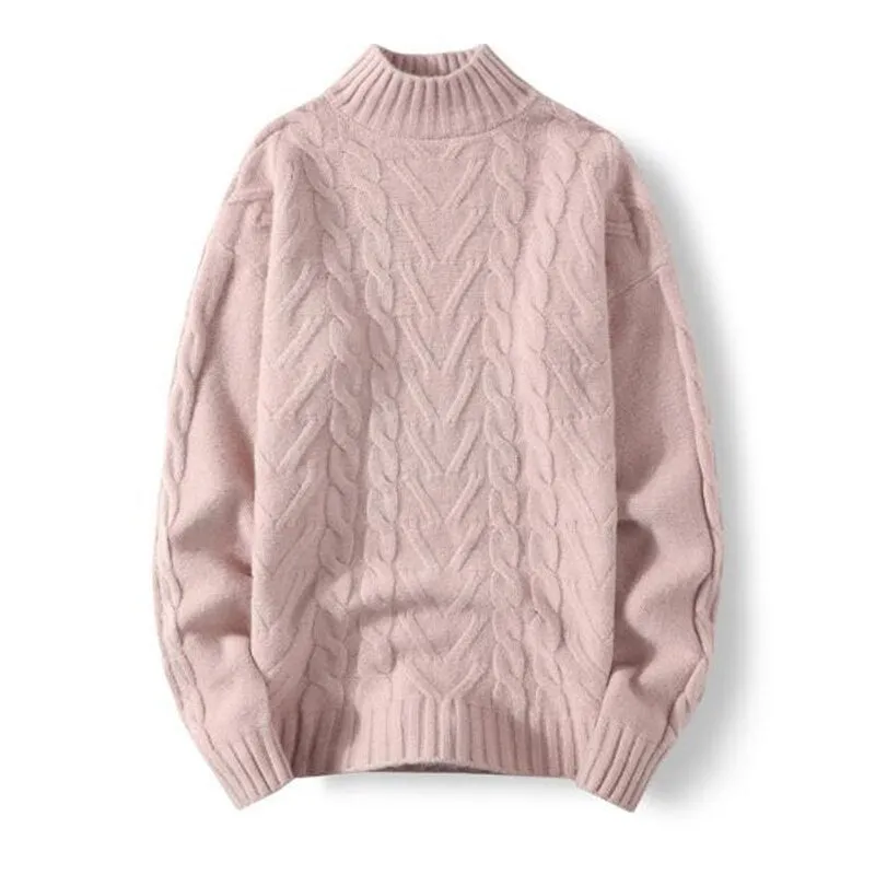Autumn Winter Warm Solid Knitwear Long Sleeve