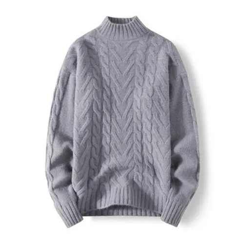 Autumn Winter Warm Solid Knitwear Long Sleeve
