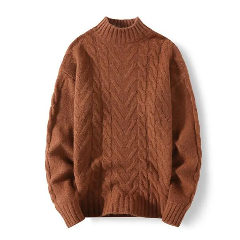 Autumn Winter Warm Solid Knitwear Long Sleeve