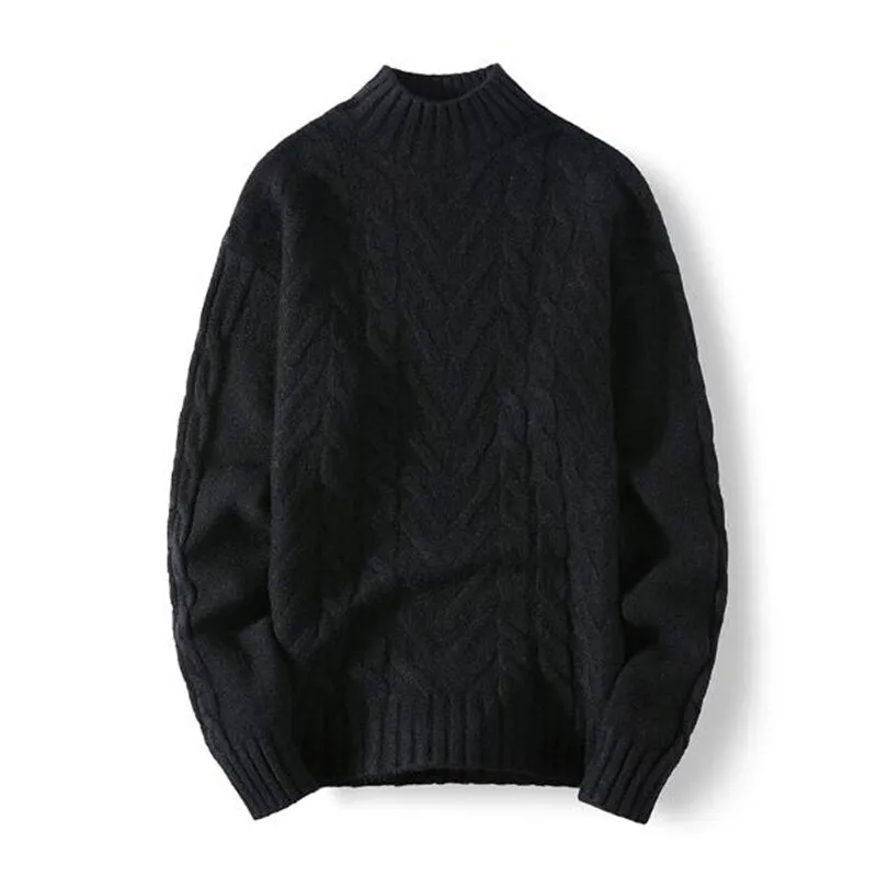Autumn Winter Warm Solid Knitwear Long Sleeve