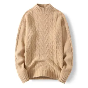 Autumn Winter Warm Solid Knitwear Long Sleeve