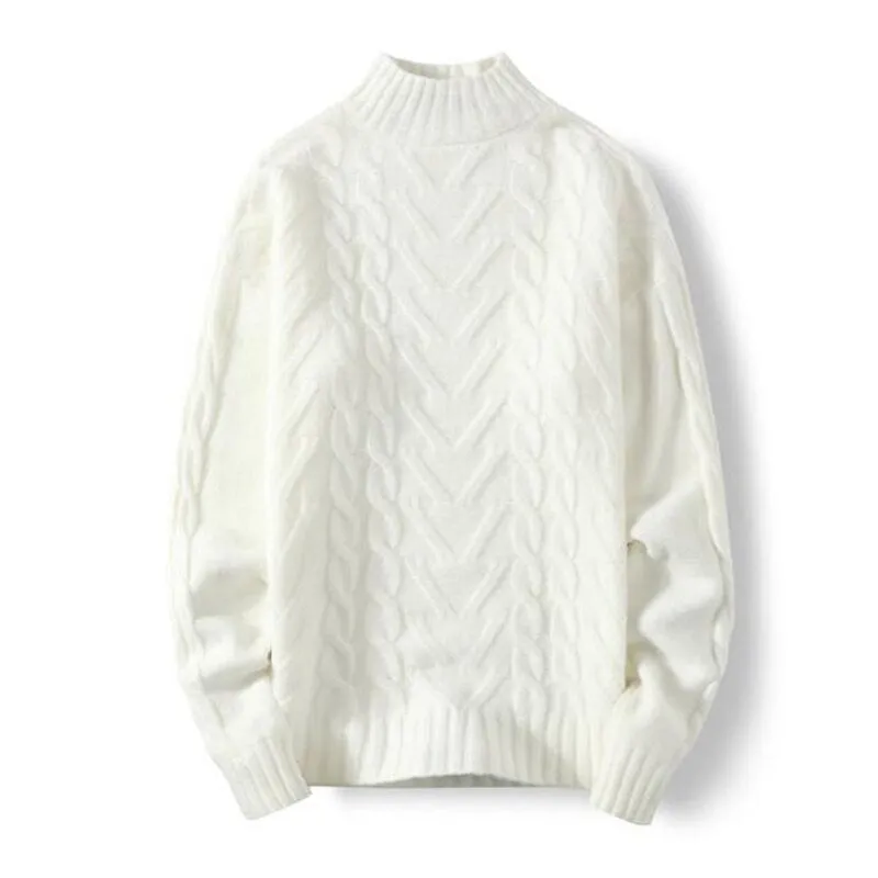 Autumn Winter Warm Solid Knitwear Long Sleeve