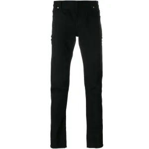 Balmain Slim Fit Ripped Black Jeans