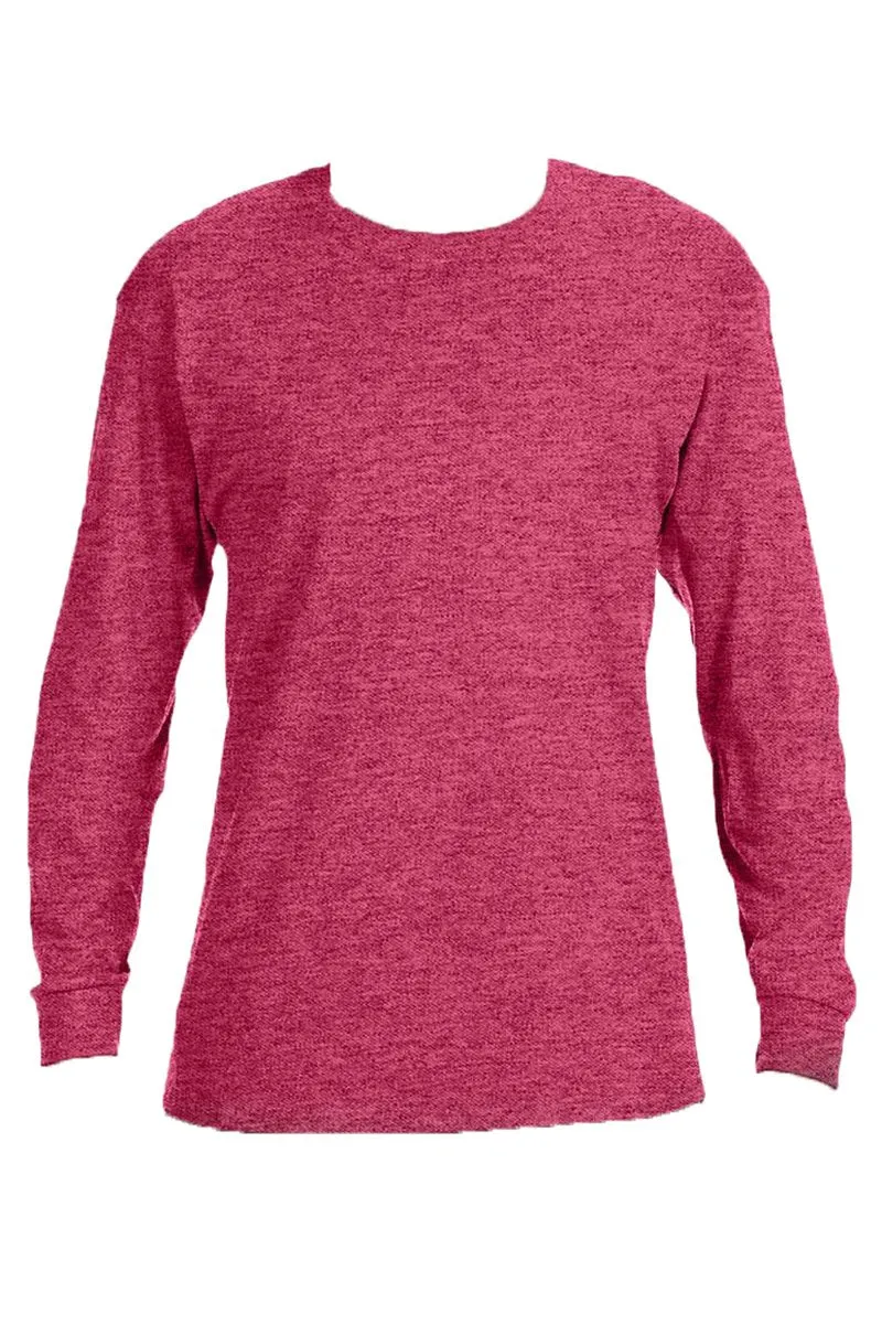 Baseball Vibes Puff Vinyl Unisex Dri-Power Long-Sleeve 50/50 Tee