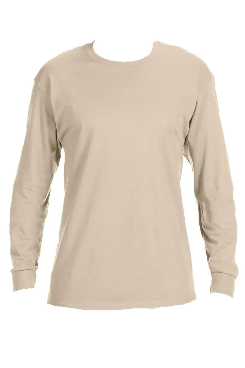 Baseball Vibes Puff Vinyl Unisex Dri-Power Long-Sleeve 50/50 Tee