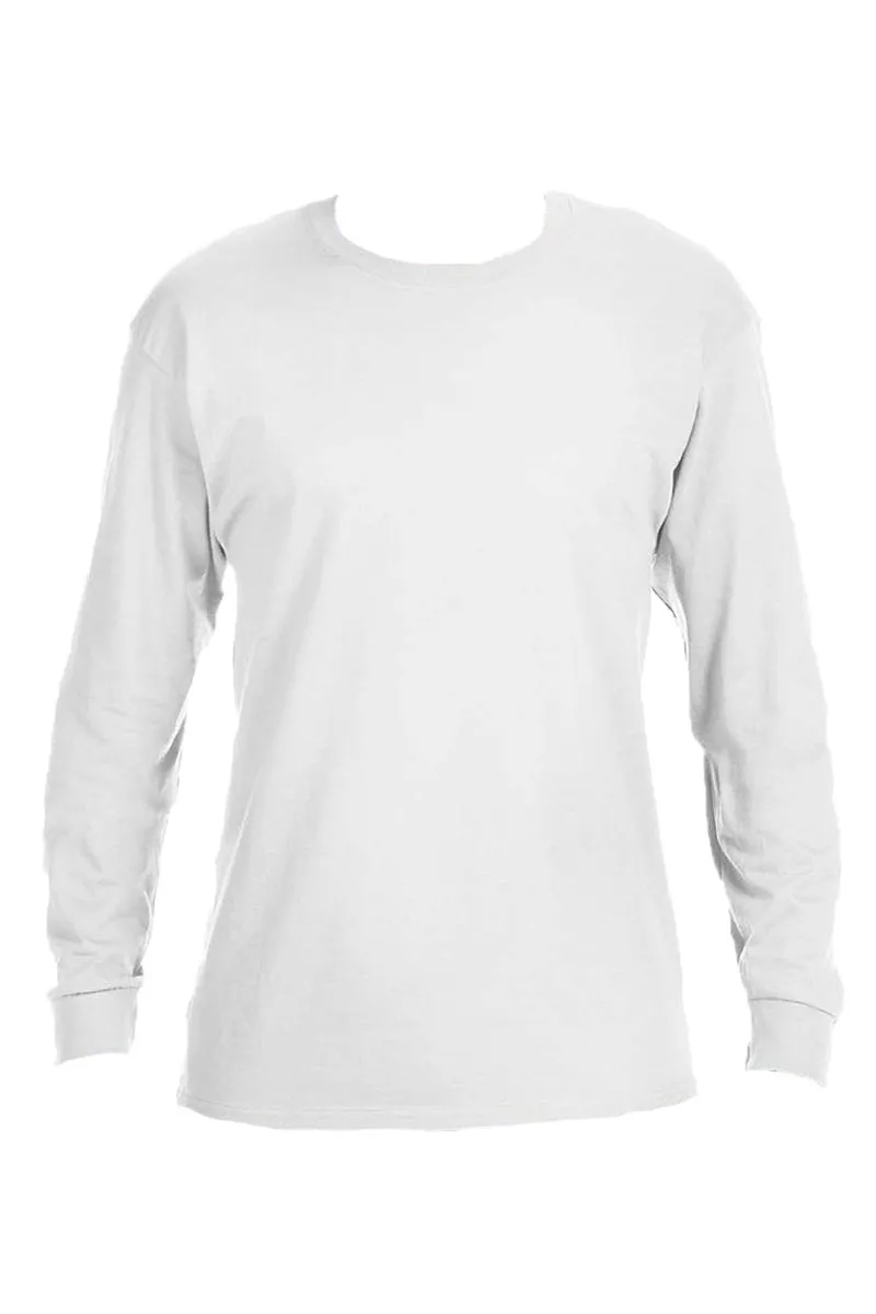 Baseball Vibes Puff Vinyl Unisex Dri-Power Long-Sleeve 50/50 Tee