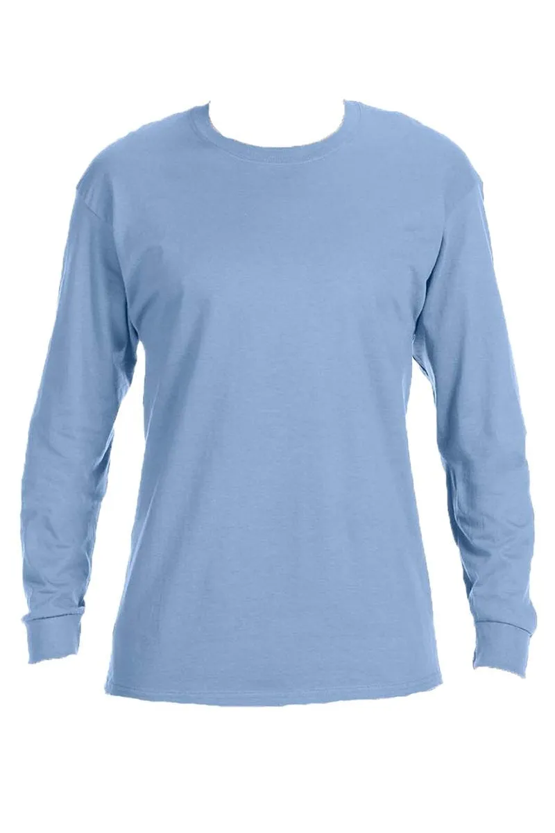 Baseball Vibes Puff Vinyl Unisex Dri-Power Long-Sleeve 50/50 Tee