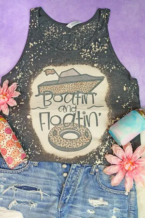 Bleached Boatin & Floatin Unisex Jersey Tank
