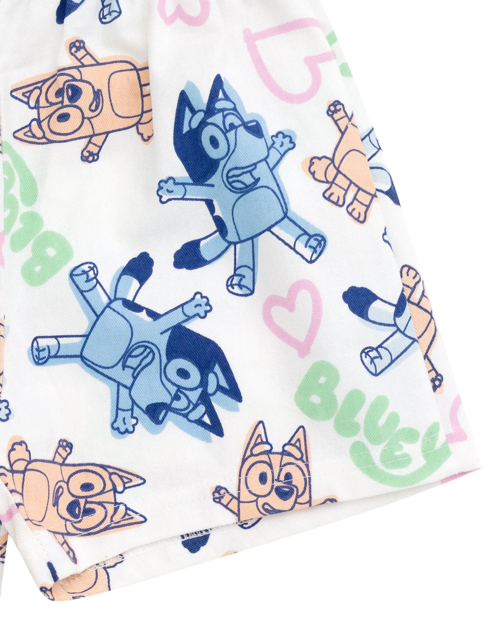 Bluey T-Shirt and Twill Shorts Outfit Set