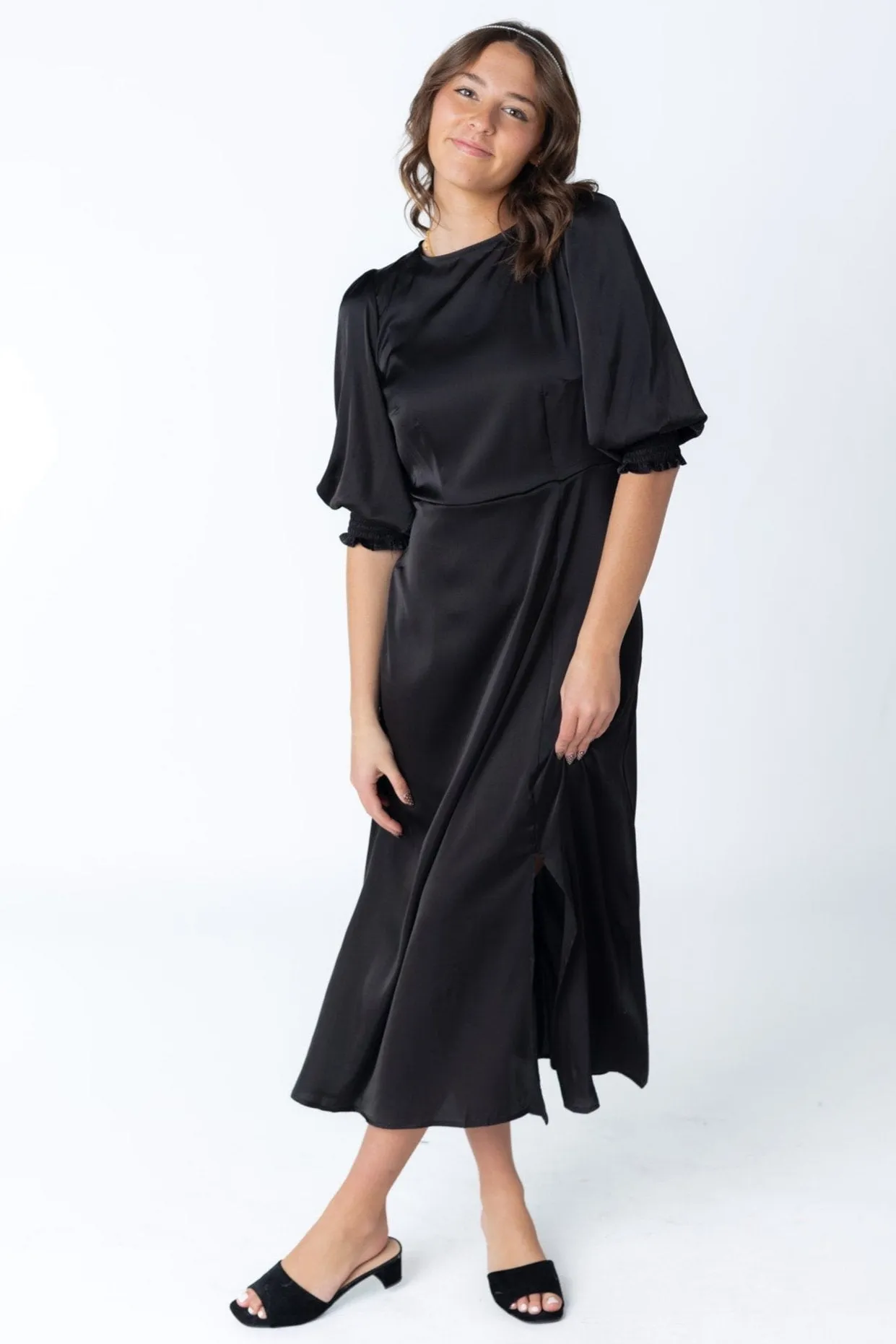 Brass & Roe Charity Satin Dress