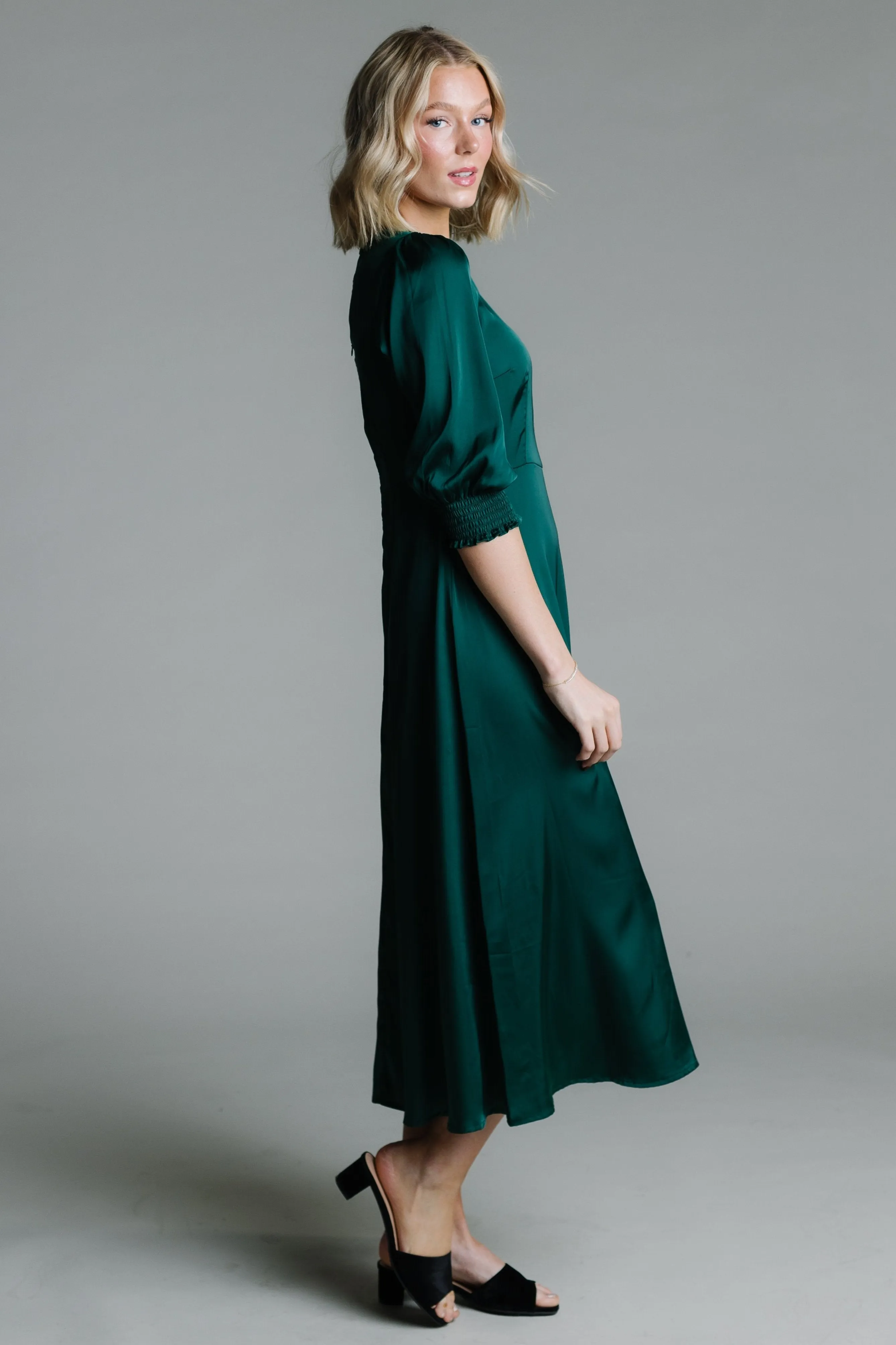 Brass & Roe Charity Satin Dress