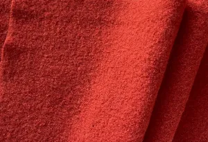 Bright Smoked Paprika Boiled Wool Coating (Made in Germany)