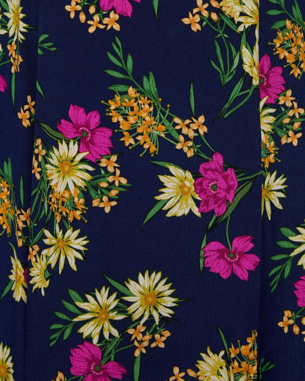 Camellia Floral Puff Sleeve Midi Dress