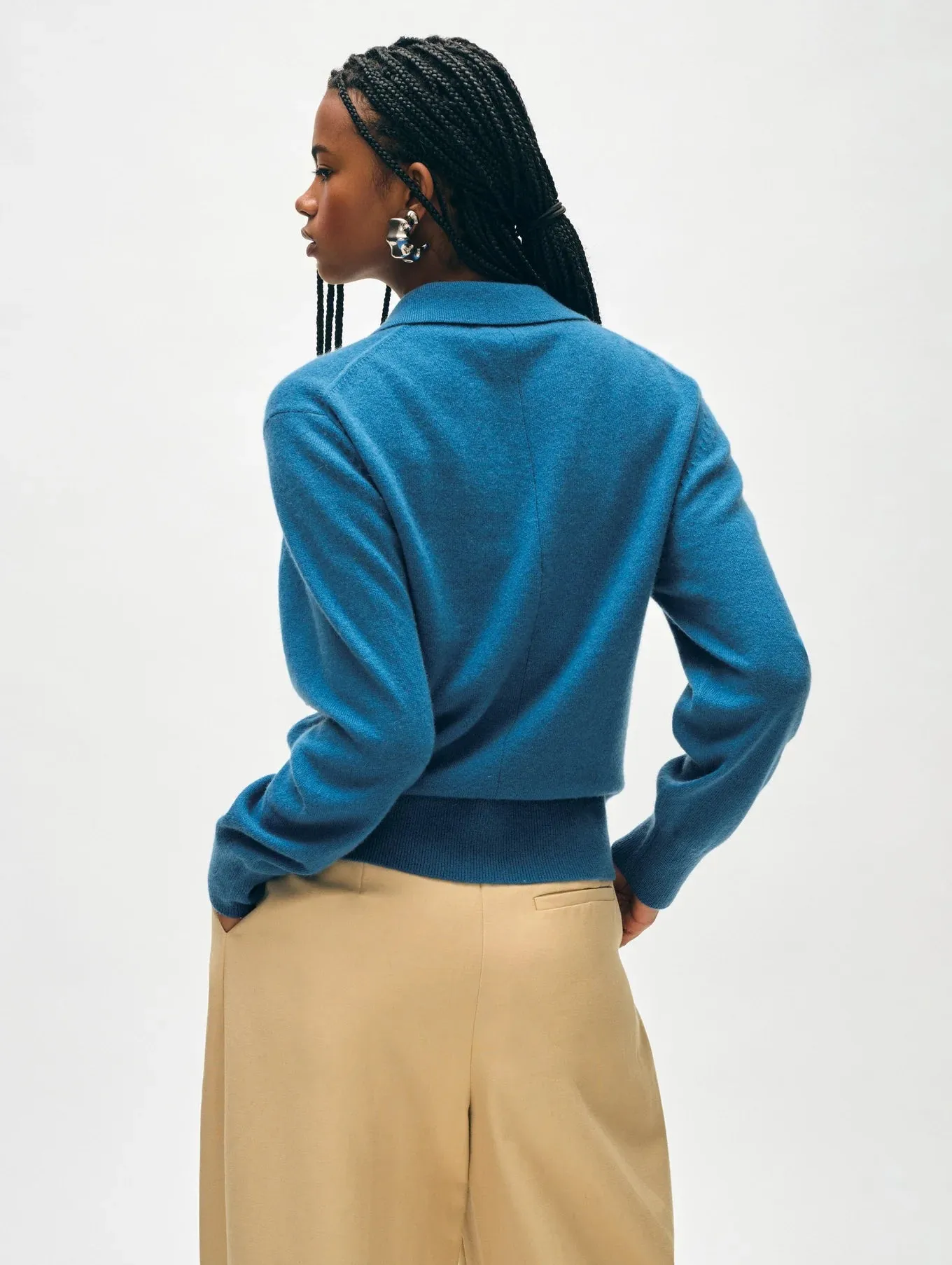 Cashmere Button Polo