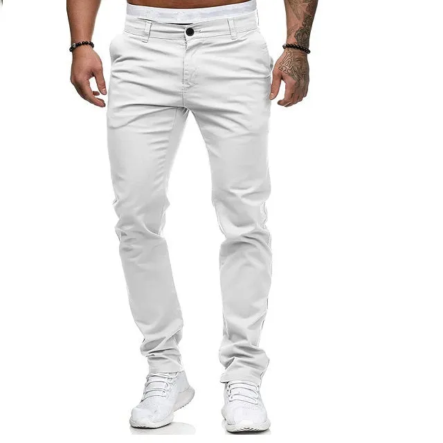 Casual Dyeing Stretch Straight Skinny Jeans