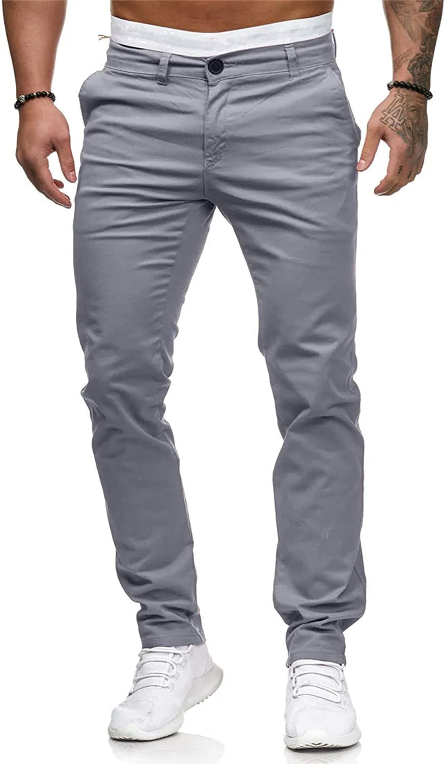 Casual Dyeing Stretch Straight Skinny Jeans