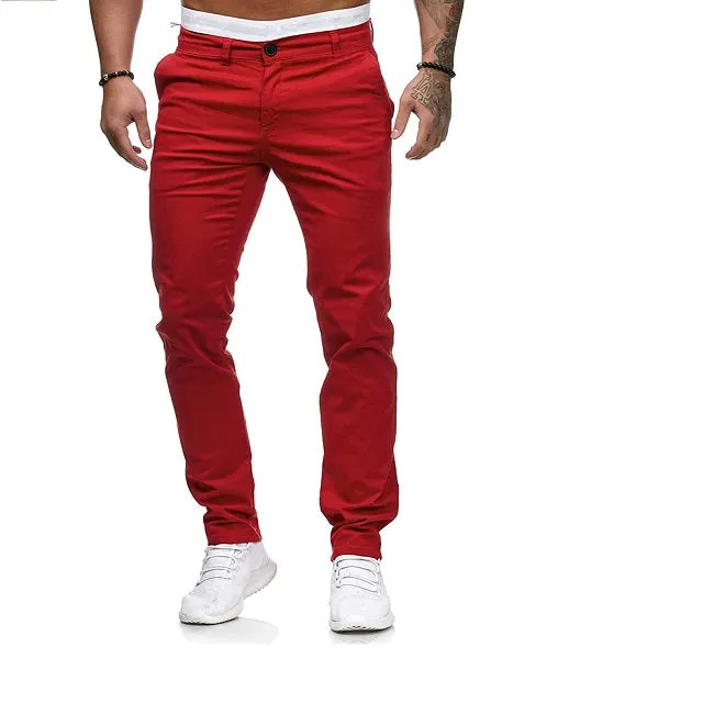 Casual Dyeing Stretch Straight Skinny Jeans