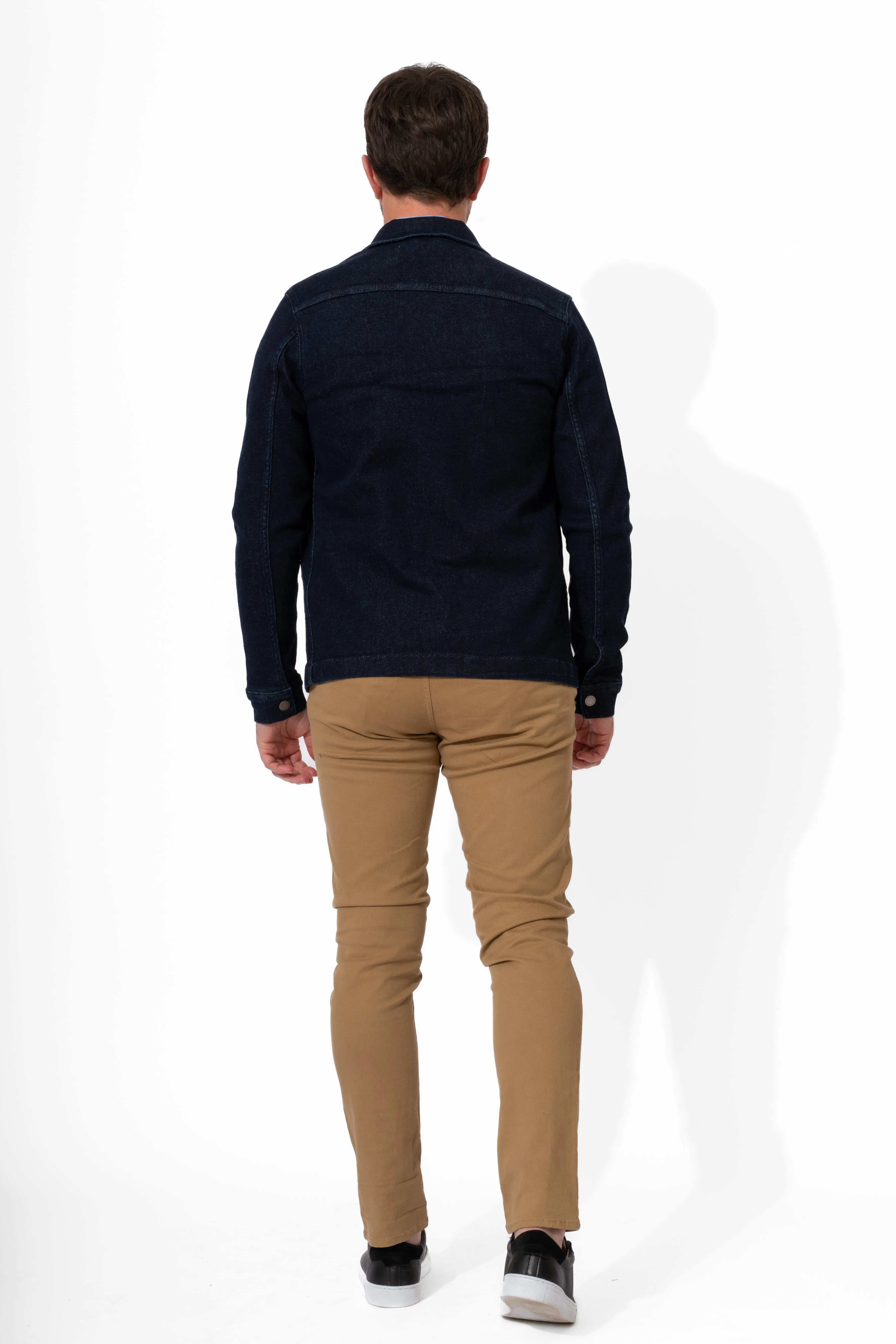 Casual Friday Raw Dark Wash Denim Jacket