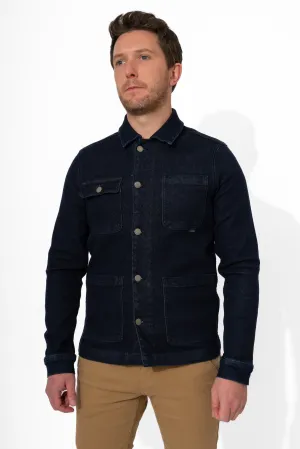 Casual Friday Raw Dark Wash Denim Jacket
