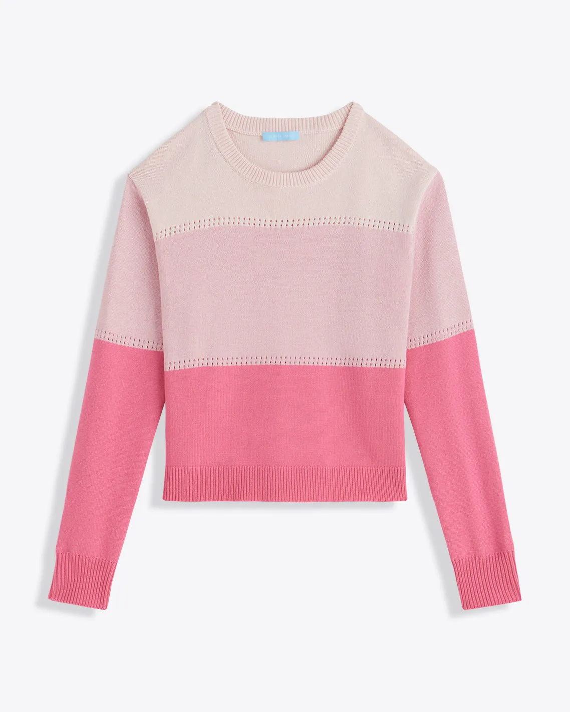 Colorblock Crewneck Sweater