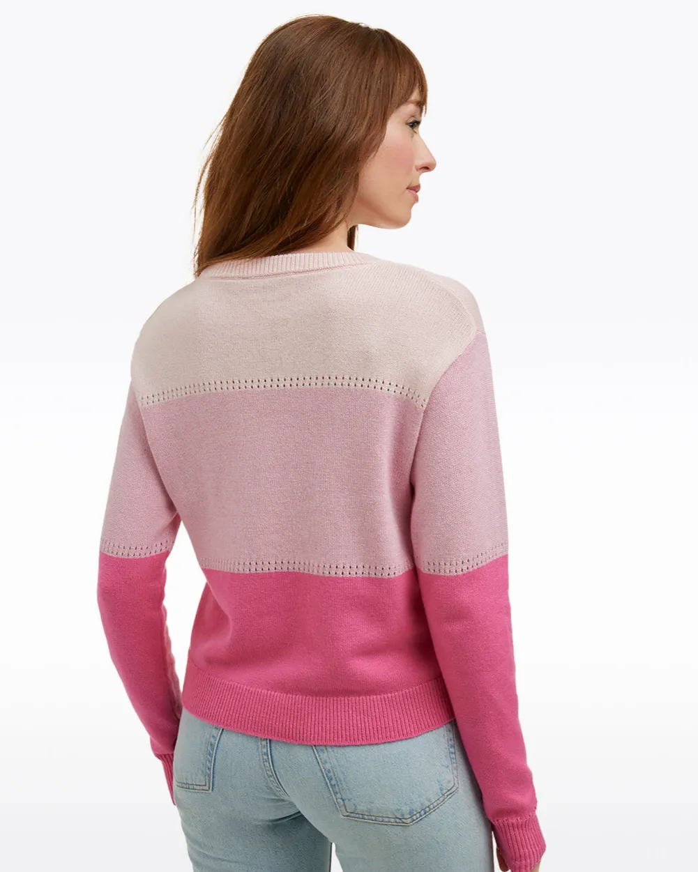 Colorblock Crewneck Sweater