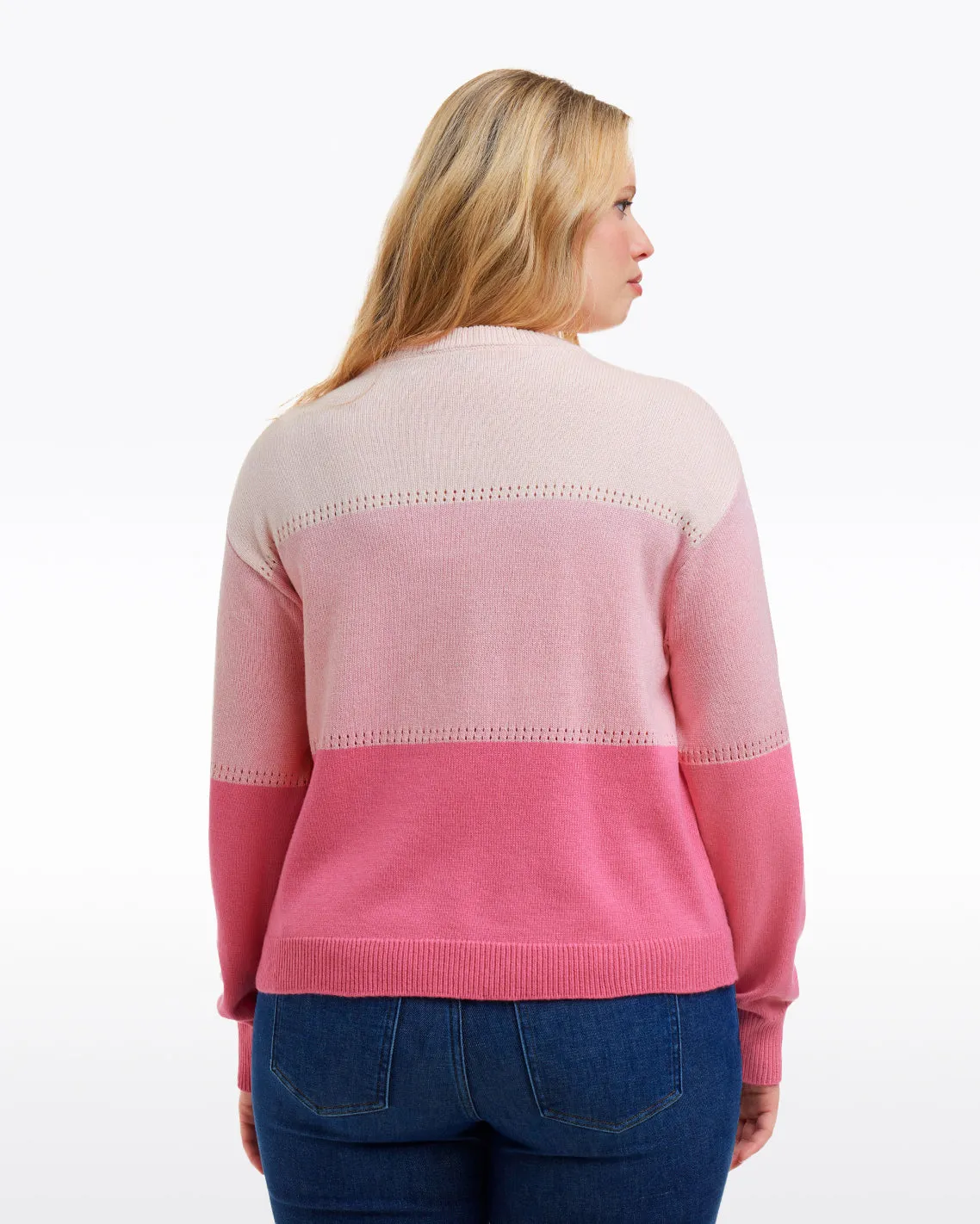 Colorblock Crewneck Sweater