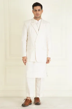 Comfort Fit Kurta & Blazer Set