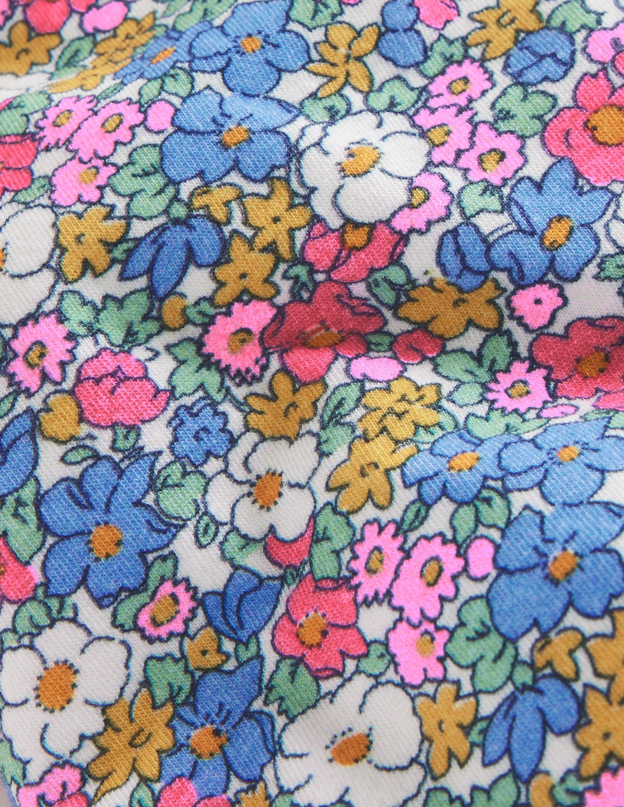 Cycling Shorts-Festival Pink Nautical Floral