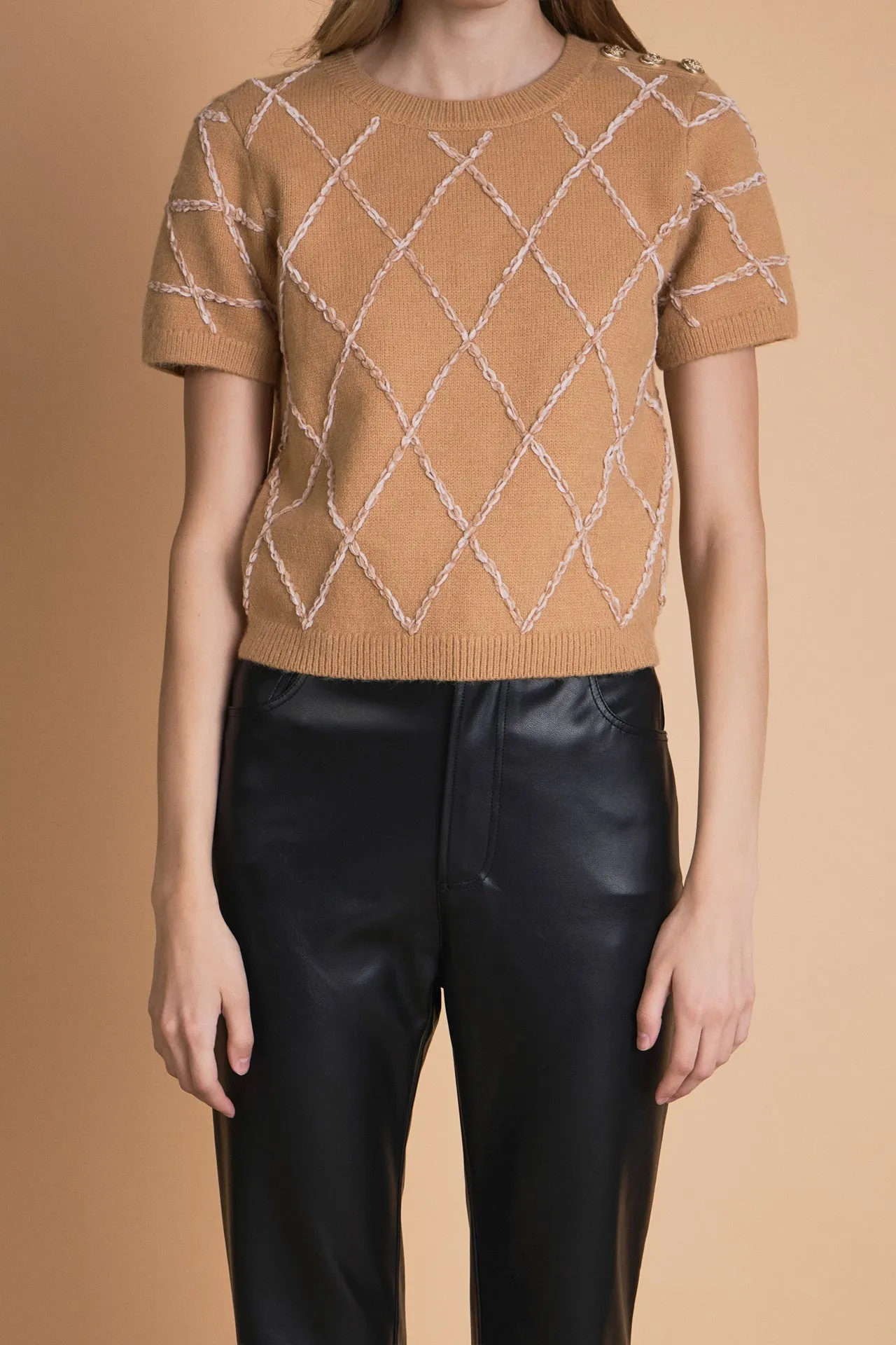 Diamond Pattern Knit