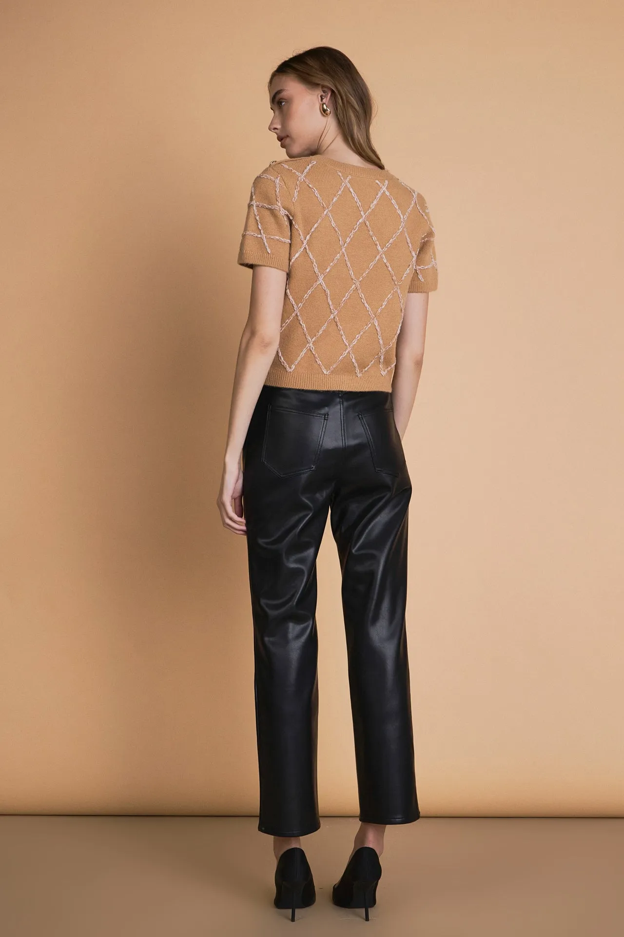 Diamond Pattern Knit