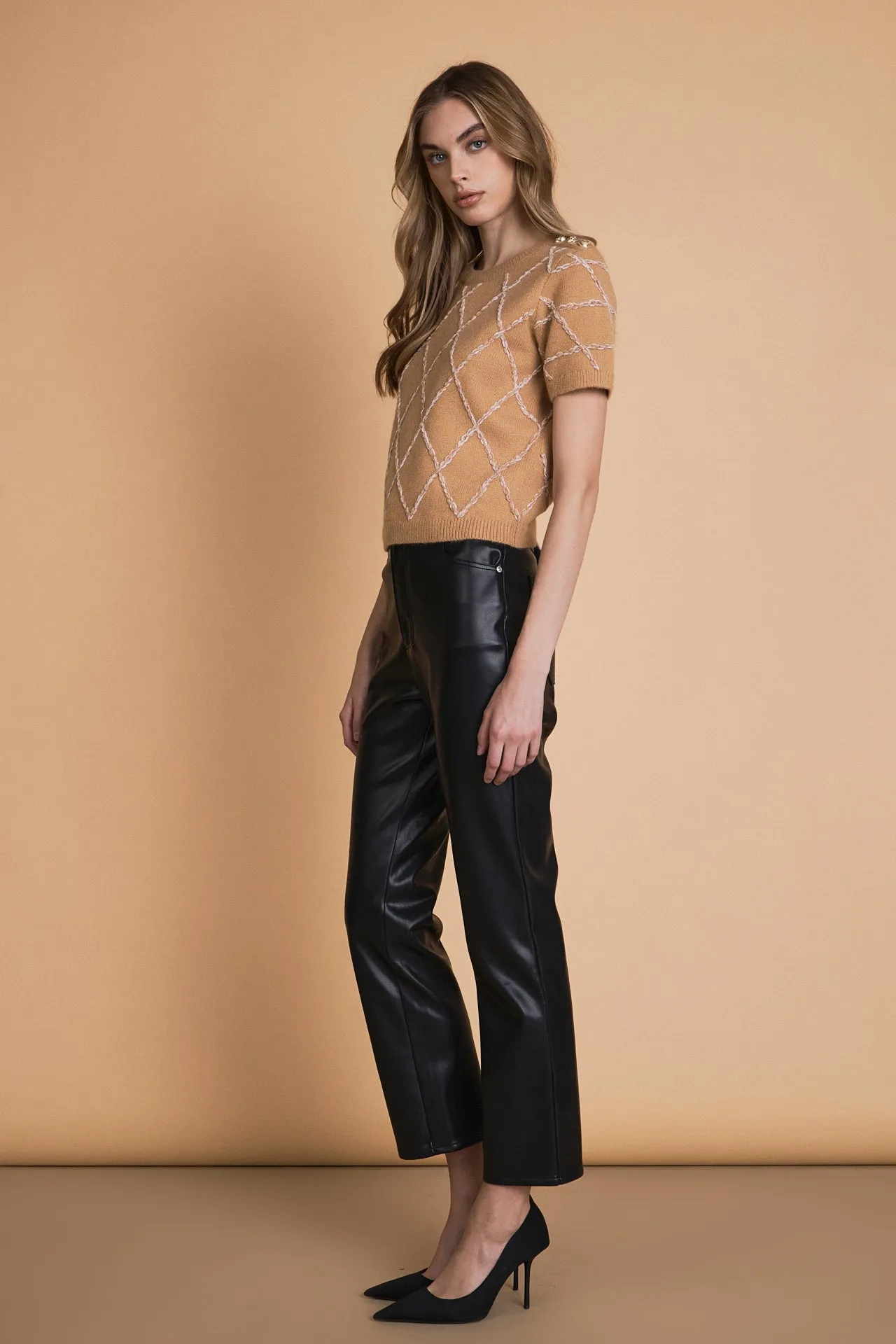 Diamond Pattern Knit