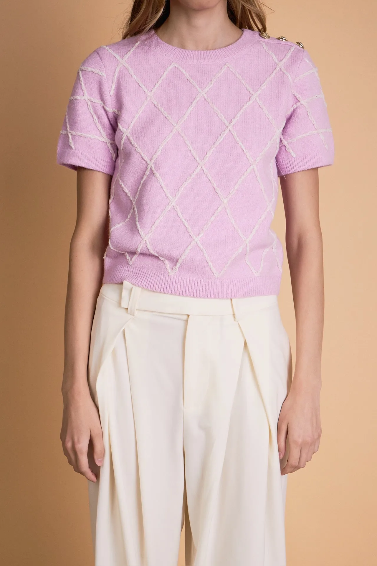Diamond Pattern Knit