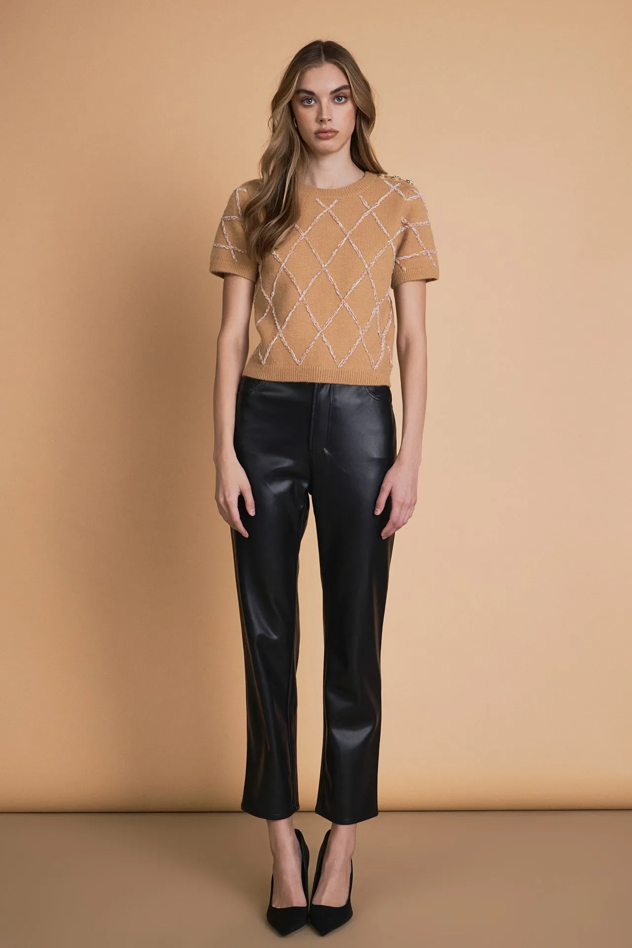 Diamond Pattern Knit