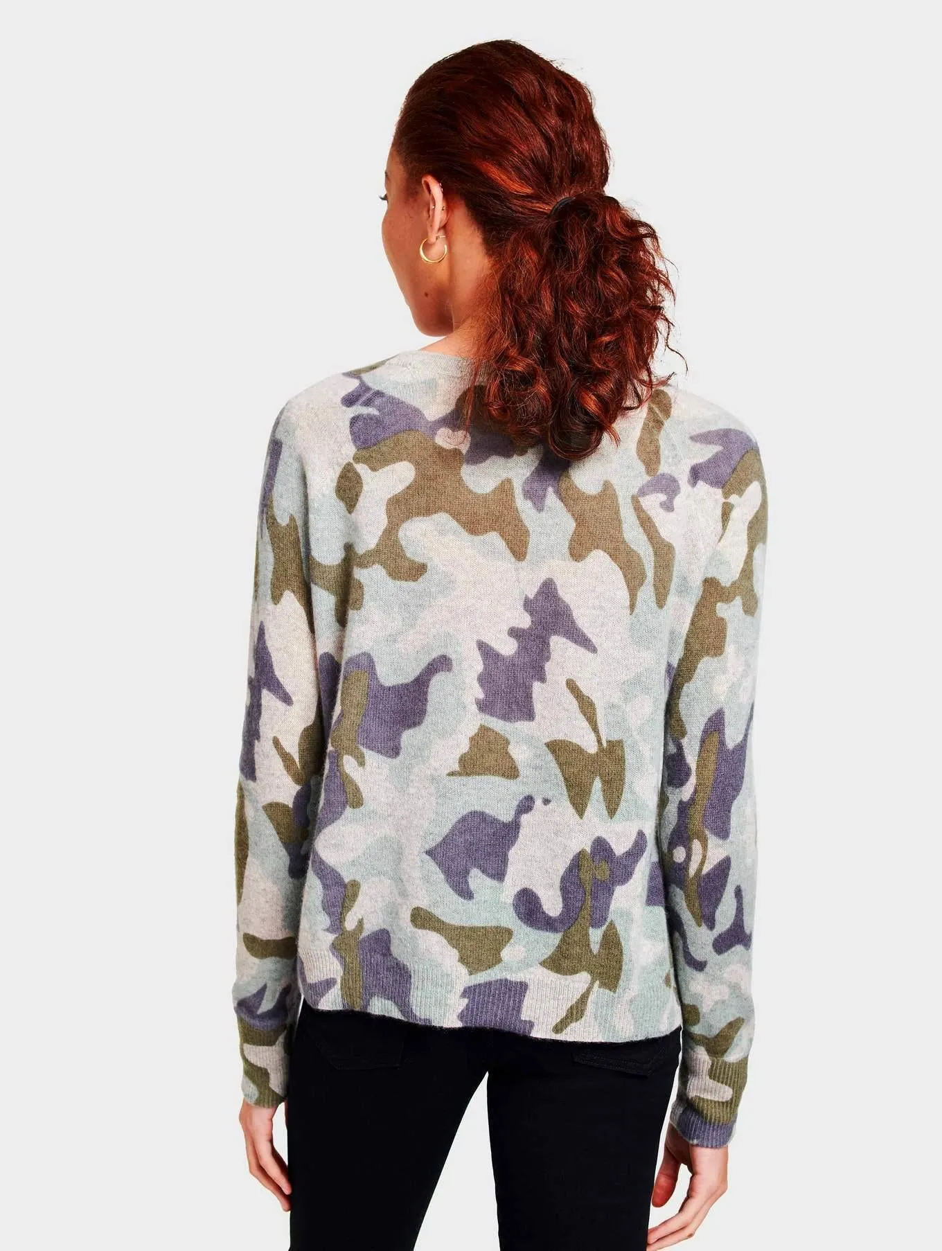 Essential Cashmere Sweatshirt (Camo)