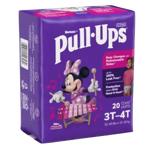 Female Toddler Training Pants Pull-Ups® Size 3T to 4T Disposable Moderate Absorbency - Kimberly Clark  Mfr# 51353